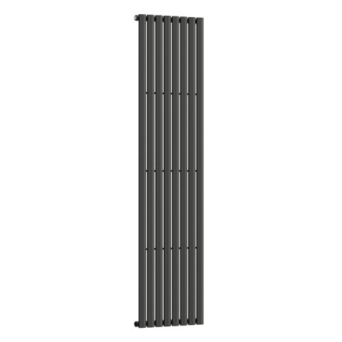Вертикальний радіатор Ellipse 480х1800-8, anticor, чорний муар