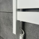Електрична рушникосушка NAVIN Largo 1100х500 Sensor з Wi-Fi, широка лівобічна, білий оксамит