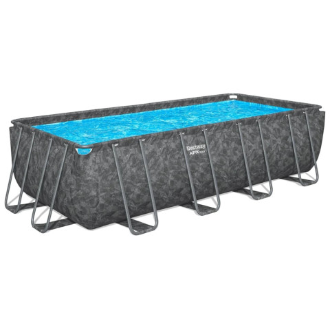 Каркасний басейн Bestway 549x274x132 см прямокутний з пісочним фільтром, драбина, тент, наповнювач для фільтру 16,4 м³ (561KA)