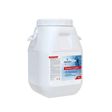 Комплексний препарат 3 в 1 Desiclean Complex Froggy для тривалої дезінфекції і коагуляції басейну 50 кг (таблетки 200 гр)