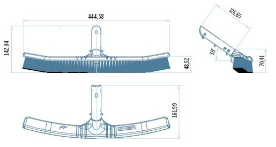 Размеры щетки Astral Shark (36615)