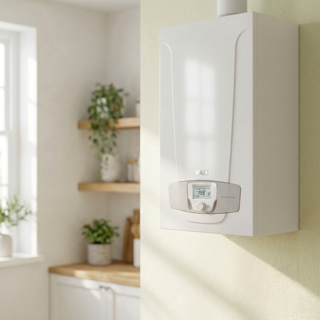 Газовий конденсаційний котел BAXI LUNA PLATINUM+ 33 GA на кухні