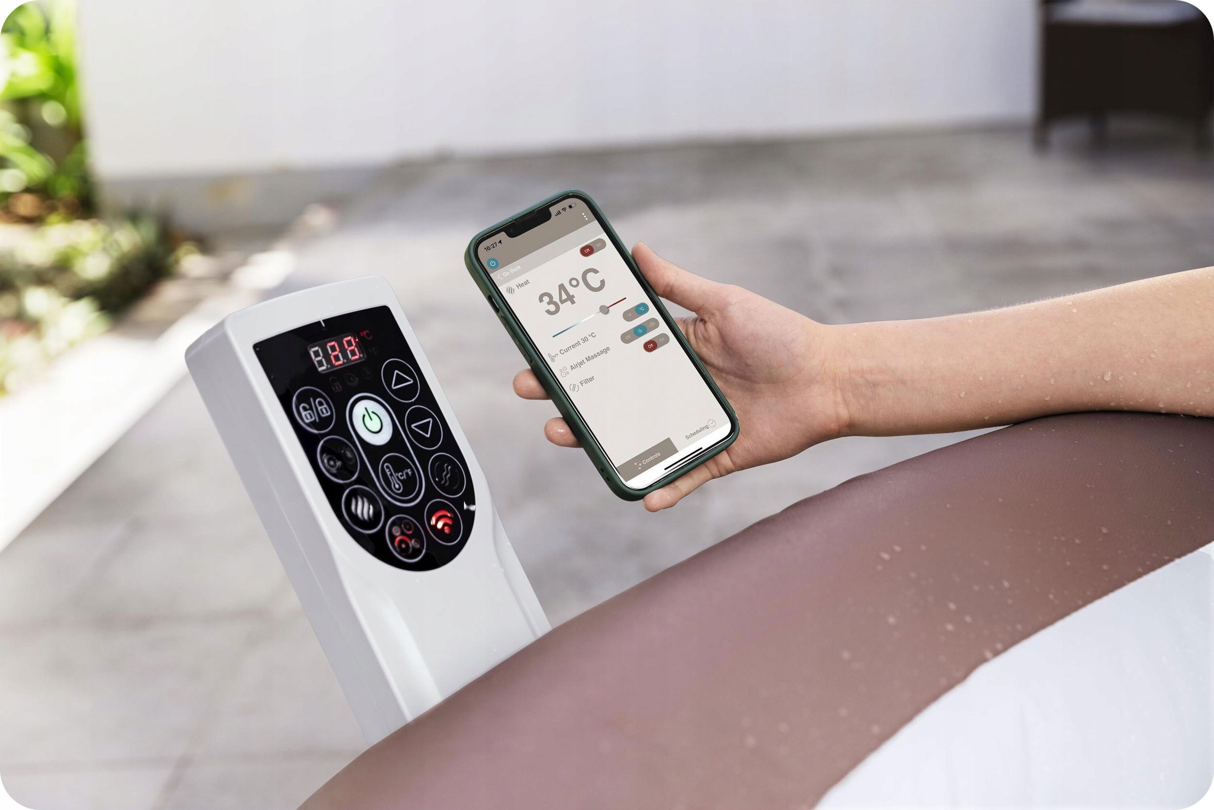 Надувной Lay-Z Garden SPA 6-местный Hawaii гидромассаж Bestway Количество форсунок 140
